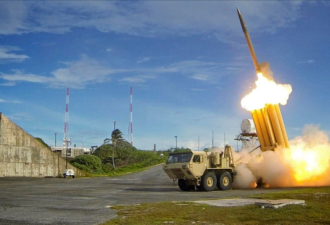 驻韩美军演练远程控萨德发射架 一对多密布防御网
