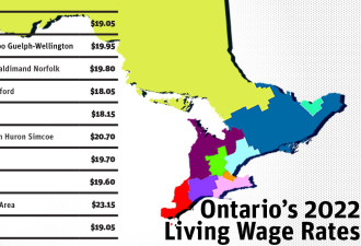 加拿大本周提高最低工资 但是就算时薪18元也活不起