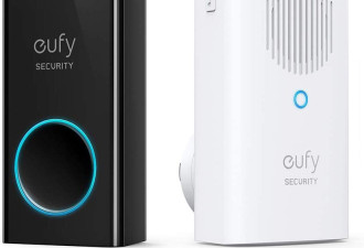 史低价：Eufy Security 2k 可视门铃（无月费）安全高清
