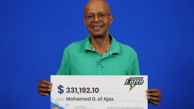 Ontario lottery winner Mohamed Goley. 