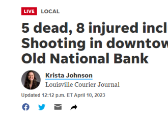 突发！美国一银行发生血腥枪击案 至少5死8伤