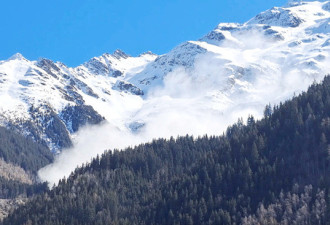 阿尔卑斯山雪崩酿伤亡！巨大雪墙倾泄画面震撼