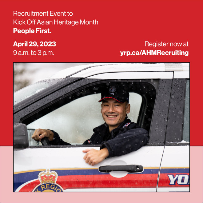 York Regional Police on Twitter: "At @YRP, Asian, South Asian and SoutheastAsian officers and staff have built an enduring legacy of policingexcellence. It continues with you. Kick off your career