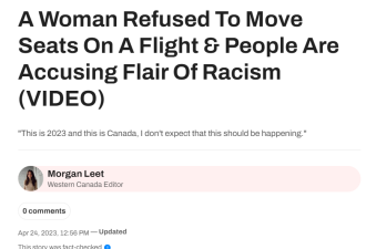 愤怒！温哥华航班惊现“歧视性”霸座，机组人员做出意外行为