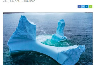 加拿大冰山因一张照片成网红：居然长成这个独特模样