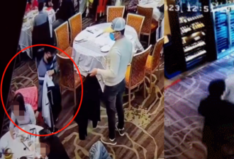 【视频】加拿大2名华人在中餐厅摄像头下“直播”偷包 失主霸气追捕