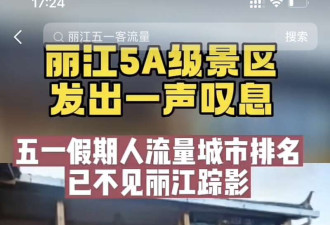 五一云南丽江街道冷清 为何没人去了? 网友:活该