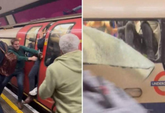 伦敦地铁列车爆火警！乘客恐慌破窗逃命画面曝光