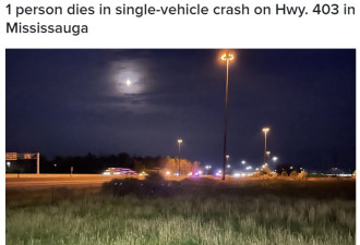 密西沙加高速公路车祸一人亡