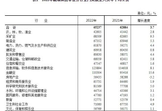 中国平均工资出炉: 公营单位人均年薪超11.4万