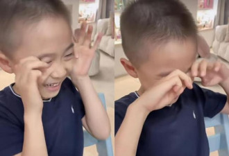 李小鹏为儿子庆生 奥莉抚摸弟弟温柔文静