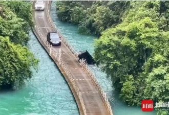 湖北网红浮桥公路致命车祸 酿5死3伤