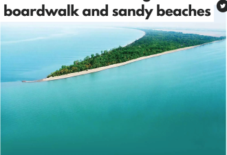 多伦多南边有一个湖心沙滩 每年吸引30万旅客露营游玩