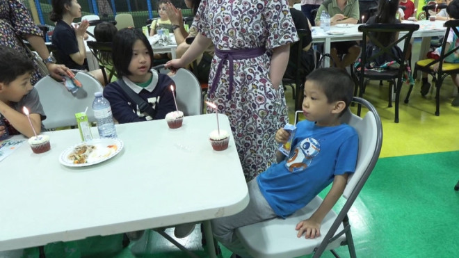 Max Chen at his inclusive birthday party 