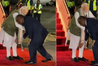这国领导人弯腰去摸印度总理的脚竟是...