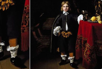 400年前画作惊见8岁男童穿“Nike球鞋”