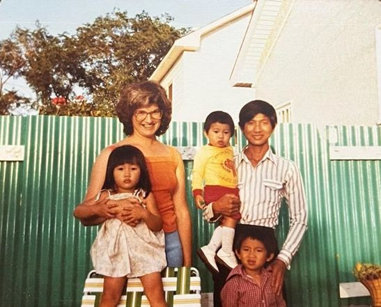 Thai Truong’s family when he was young.