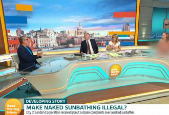 英国女子裸体上电视节目引热议 辩论毫不尴尬