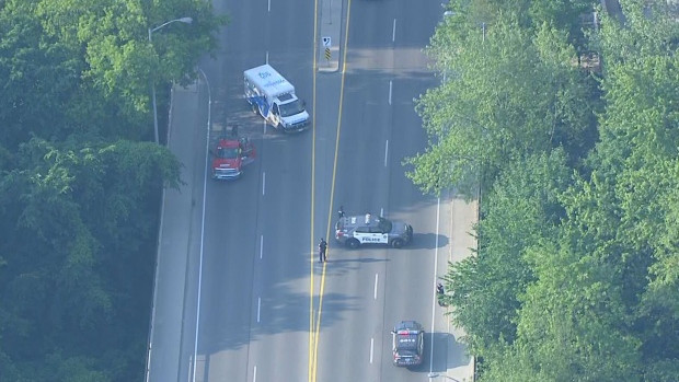 A woman was struck and killed in downtown Toronto Tuesday morning in the area of Bloor Street East and Mount Pleasant Road. 