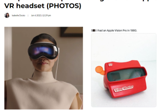 【视频】苹果VR头盔公布价格后，网友开始疯狂玩梗！