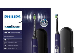 Philips Sonicare 6100 深紫色 电动牙刷 维护口腔健康
