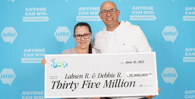 Couple celebrates wedding anniversary with massive $35 million lotto win