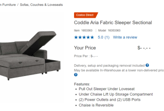 笑喷！Costco热卖沙发被网友疯狂吐槽：还不如躺石头上！