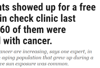 加拿大这癌症太普遍 300人查出60例！这个网站教你自查...