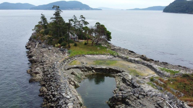 Fane Island in B.C. is for sale (Colliers)