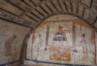 河南发现古墓群 年代跨度近1600年 绝美壁画现世