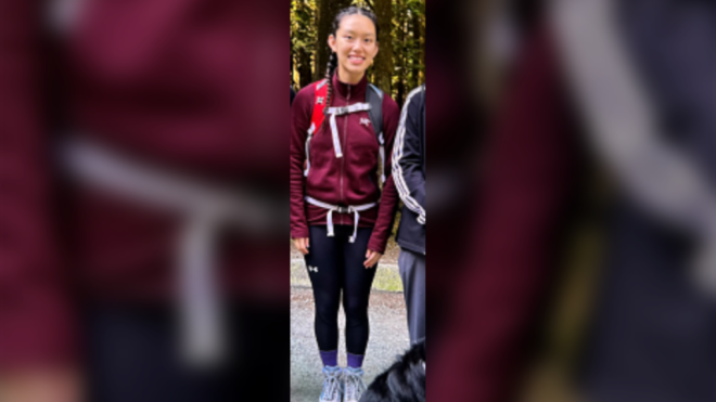 A photo of Esther Wang handed out by Ridge Meadows RCMP