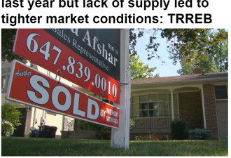 供应不足：大多伦多地区6月房屋销量与价格较去年均有增长