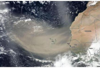 卫星可见 撒哈拉沙尘暴将抵美东南部 空气料恶化