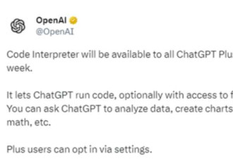 OpenAI：向所有ChatGPT+用户开放这一超级功能