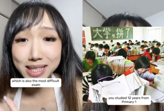 华裔网红谈高考：人生最难！外国网友晒中文试卷：也难！