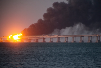 克里米亚大桥出“紧急状况” 传有爆炸声响