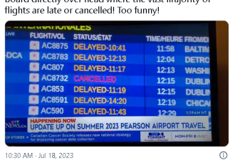 【视频】多伦多机场新闻发布会闹天大笑话 现场翻车圈粉270万