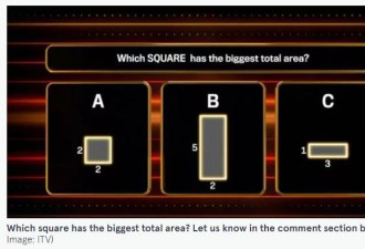 “哪个正方形面积最大？”这题问倒一票人 仅25%答对