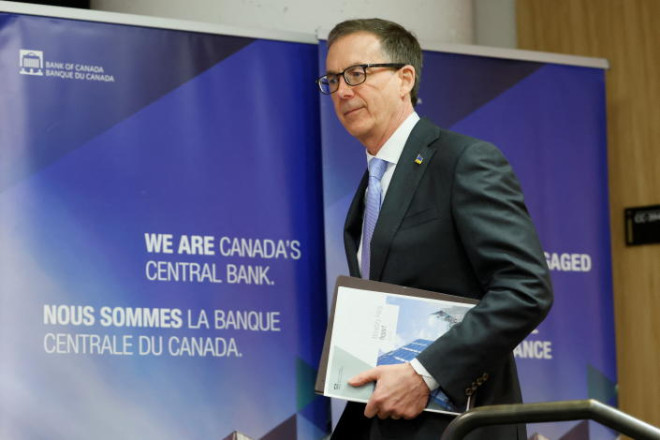 Bank of Canada Governor Tiff Macklem arrives to a news conference in Ottawa, Ontario, Canada April 13, 2022. REUTERS/Blair Gable