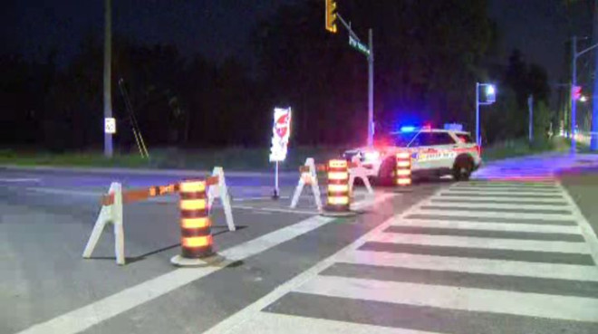 Police at the scene of the fatal June 1 crash.