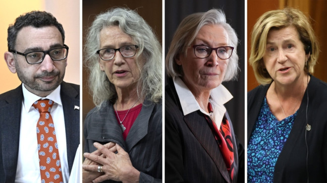 Omar Alghabra, Joyce Murray, Carolyn Bennett, and Helena Jaczek