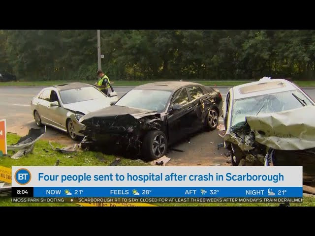 Driver charged in high speed multi-vehicle crash in Scarborough - YouTube