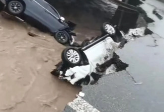 哈尔滨至牡丹江高速桥梁坍塌，两车落水被困