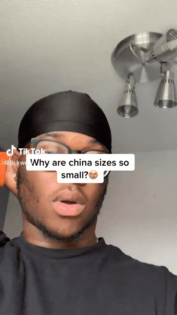 百万美国网友吐槽：我S码 穿不进中国的XL