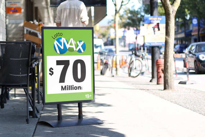 Friday’s Lotto Max draw has reached a record-breaking $120 million in total prizes (Photo courtesy of BCLC)