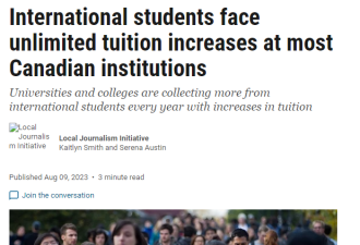一年$100亿！留学生不到1/5，贡献了加拿大近50%的学费