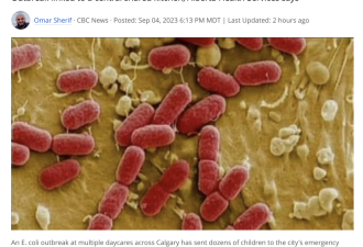 卡尔加里十几所幼儿园大肠杆菌大爆发！