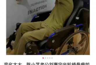 陈小艺被曝离婚！名导老公坐轮椅肌肉萎缩