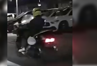 多伦多摩托车撞自行车后逃逸