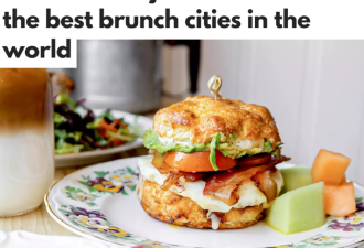 厉害了！多伦多入选&quot;全球最适合去吃早午餐的城市&quot;！加拿大唯一！